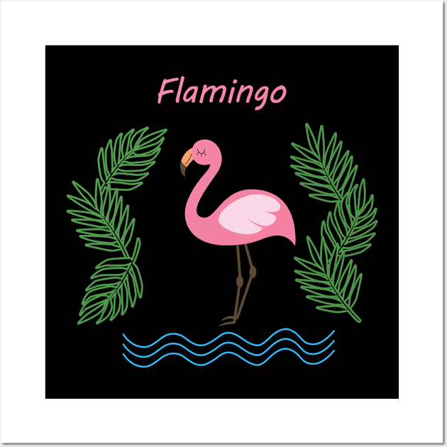 Flamingo Wall Art by valentinahramov